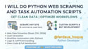 do python web scraping and task automation