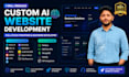 develop full stack website using react node js and ai integration