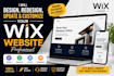 design wix website and update wix website