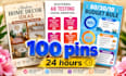do custom pinterest pin creation and design