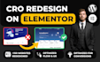 redesign elementor landing pages and full website for cro
