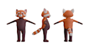 create cartoon style 3d character models and rigs