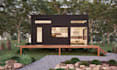 design modern tiny house with realistic 3d render