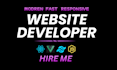build modren website development as a frontend developer