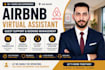 be your dedicated airbnb virtual assistant for guest management