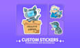 create custom cute sticker designs