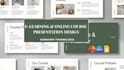 create elearning and online course presentation slides, workshop training deck