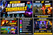 design high CTR ai gaming thumbnails for youtube