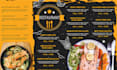design animated digital menu board or tv screen menu