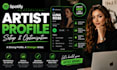 setup and optimize your spotify artist profile