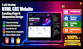 develop HTML CSS website, HTML landing page and responsive website design
