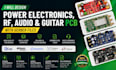 design power electronics, rf, audio and guitar pcb with gerber files