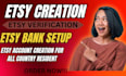 create verified etsy account etsy store creation, etsy store setup
