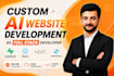 do custom ai website development as full stack developer
