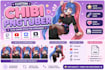 create a cute anime chibi pngtuber