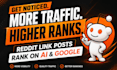 boost traffic reddit link post website
