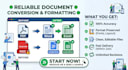 convert PDF to word, excel or google docs accurately