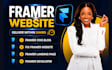 design framer website, fix framer website, framer landing page, framer developer