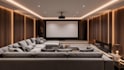 design basement remodel, entertainment room and 3d interior render
