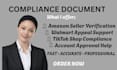 write compliance document for amazon walmart and tiktok sho