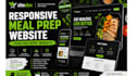 design responsive delicacy meal prep website food delivery website