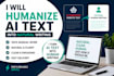 humanize ai content into natural writing