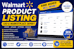 create walmart product listing SEO for walmart marketplace