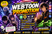 promote your webtoon webcomic, tapas manga comic promotion