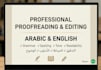 do professional arabic translation and proofreading