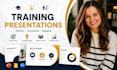 create training slides, webinar deck, educational powerpoint presentation