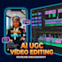 do ai ugc, video editing using capcut pro