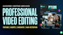 do professtional video editing and 3d motion graphics