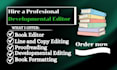 do a developmental edit of your manuscript