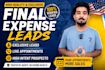 generate final expense leads and set appointments for insurance agents