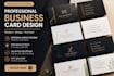 design modern professional business cards