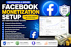 setup facebook monetization and enable your earning tools