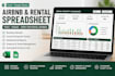 create airbnb rental property management spreadsheet in excel
