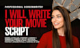 ghostwrite movie script, screenplay, horror story, feature film script TV series