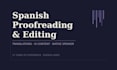 proofread and improve your spanish text