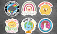 create custom motivational sticker designs with illustration
