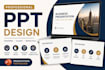 create clean and modern presentation slides