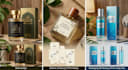 design luxury perfume label and bottle packaging with print ready files