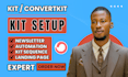 setup convertkit email sequence convertkit newsletter convertkit landing page