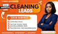 generate cleaning leads, window cleaning, home cleaning, facebook ads google ads