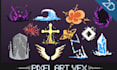 do pixel visual effects, 2d game assets, skill icon, spell animation, item icon