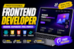 frontend development using react js HTML CSS and javascript