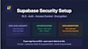 set up supabase with rls and auth