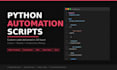 write a custom python script to automate any task