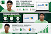 convert pdf to excel , clean data , visualize data
