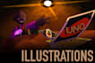 draw fan arts and oc illistrations in my cartoon style